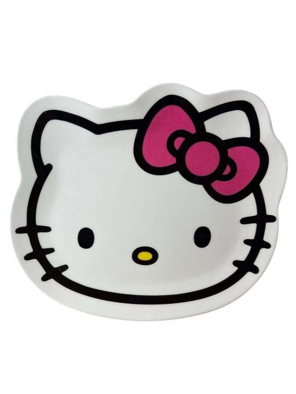 Hello Kitty Shaped Plate By Bioworld Dishwasher Safe 2024 Sanrio Design